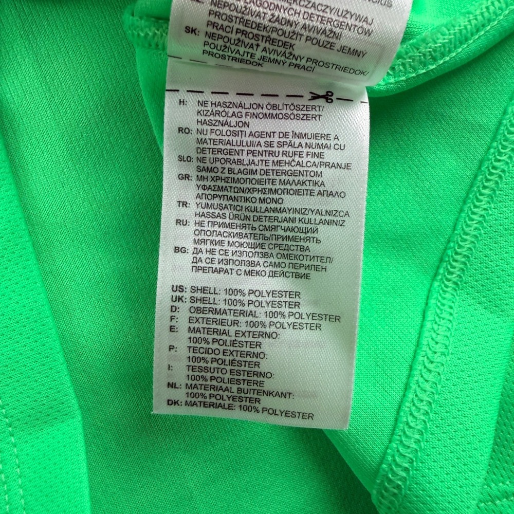 Adidas Climalite Running Shirt Women's XL Green Short Sleeve Athletic Tee - Picture 5 of 8